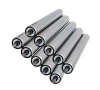 10 Pcs Heavy Du Stainless Steel Conveyor Rollers, Diameter 1"-2.4", Replacement Rollers for Industrial Conveyor Belts, Ideal for Fac Use