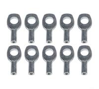 10 Pcs Heavy Duty Cable Eyelet Terminal For Gym Pulley Machine 5mm And 6mm Wire Rope Port Joint Stopper Home Gym Repair Part(5mm)