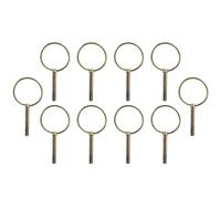 10 Pcs Heavy Duty Spring Loaded Lynch Pin with Ring