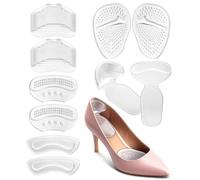 10 Pcs Heel Grips for Shoes, Pairs Clear Silicone Heel Cushions, Self-Adhesive Insoles for Shoes that are Too Big, Non Slip Shoe Insert Pads to Help Reduce Rubbing, for Women High Heels