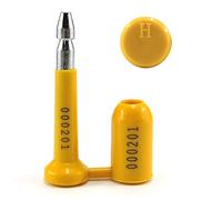 10 Pcs High Security Bolt Seals ISO and C-TPAT Certified Container Door Locks Numbered Nut Bolt-Tags for Truck Trailer Cargo Door(Yellow)