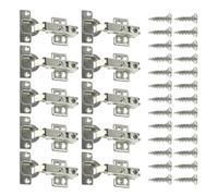 10 Pcs Hinges Cold Rolled Steel Hydraulic Cabinet Door Hinge Damper Buffer Soft Quiet Closing for All Cupboard Furniture for Kitchen Cupboards