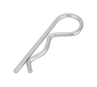 10 Pcs Hitch Pins Cotter Pin R Clips, Large Stainless Steel Spring Retaining Wire Hair Hardware Fastener Assortment Kit, Clips Zinc Plated Hairpin Kit for Use On Lock Systems