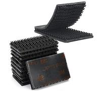 10 PCS Hook and Loop Tape Self Adhesive Heavy Duty, Dual Lock Double Sided Pads Fastener Tape for Home Office School and Workshop Use (50mm*24.5mm, Black)