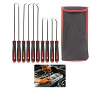 10 Pcs Hook and Pick Set for Automotive,Mechanic Lock Picking Kit,Lock Picking Tool Set,Oil Seal Precision Puller with Long Handle for Auto O-Ring,Pick Tool,Precision Automotive Picks Tools Set