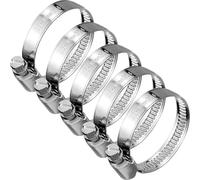 10 Pcs Hose Clips Adjustable, Stainless Steel Jubilee Clips 25-40mm for Securing Hose Connections