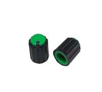 10 pcs Hote:6mm 10x12mm Black Knob Cap Potentiometer Encoder Knob Flower Shaped Inner WTH118 148 RK097 NWPNLXEA(Green)