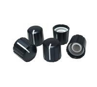 10 pcs Hote:6mm 15x13.5mm Black+whitte flag Knob Cap Potentiometer Encoder Knob Flower Shaped Inner Hole 6mm NWPNLXEA