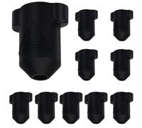 10 Pcs Hotend Silicone Socks for 3D Printer K1/K1 Max, High Temperature Resistant Insulation Protection Covers, 1.1 x 0.9 in / 28 x 23.5 mm, Bottom Dia 0.6 in / 16 mm, Black