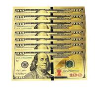 10 PCS Hundred Dollar Bills, Colored Bookmark Note for Abundance & Prosperity