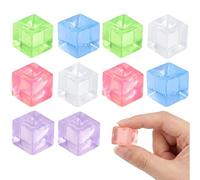 10 PCS Ice Cube Squishy, Squishy Cube Set, Mini Ice Cube Squishy for Relax and Focus Enhancement, Suitable for Office Workers, and Tourist, Assorted Colors with 2.5 cm Size