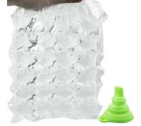 10 PCS Ice Cubes Disposable Ice Bag with Juice Funnel Seal, Ice Bags for Ice Cubes,Ice Cube Bags for Making Ice