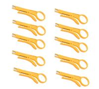 10 PCS IDC Insertion Tool Wire Stripper Punch Down UTP Cable Cutter Stripper Tool, Yellow