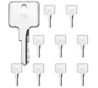 10 Pcs Ignition Switch Keys for Cat 1569, Forklift Key for Mitsubishi Cat Kubota, Part Number:123243 12343 912-0514920 9120514920