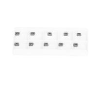 10 Pcs Indexable Turning Inserts Coated Carbide Inserts for Lathe Milling Machine High Easy to Install for Steel Wood and Board Processing (LPGT010210ER-GM)