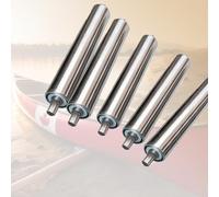 10 Pcs Industrial Conveyor Replacement Rollers Metal Roller Set for 1.5" & 2" Conveyor Belts Durable 38mm Diameter 55cm Length Perfect for Heavy Duty Use