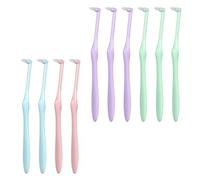 10 Pcs Interspace Toothbrush Single Tufted Toothbrush DBOO Slim Interspace Teeth Brush for Detail Cleaning and Orthodontic Braces