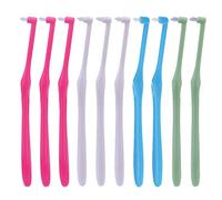 10 PCS Interspace Toothbrushes Soft Interdental Toothbrushes Gum Interdental Teeth Brushes Orthodontic Toothbrushes Dental Gap Brushes Single Tufted Brush Slim Interspace Brush For Braces Bridges