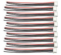 10 PCS JST-XH Connector 2S 3S 4S 5S 6S Balance Extension Cable Lead Wire JST-XH Plug Lead Cable with 15cm 22AWG Silicone Cord (3S)