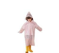 10 Pcs Kids Rain Poncho Reusable EVA Lightweight Waterproof Disposable Ponchos Plastic Raincoat with Hood Packable Toddler Rain Cape Portable Rainwear 10PCS Red, 4-10 Years