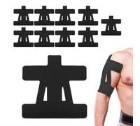 10 Pcs Kinesiology Tape for Shoulder, Precut Waterproof Breathable Elastic Physio Muscle Tape, Muscle Support & Pain Relief Athletic Tape for Fitness, Workouts & Sports Recovery (A)