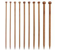 10 Pcs Knitting Needles Set Wooden Knitting Pins Bamboo Knitting Needles 5mm 6mm 7mm 8mm 10mm Smooth Light for Women and Men Beginners and Experienced Crafters Alike Family Indoor Outdoor Textile