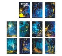 10 Pcs Landscape Stickers Scrapbook Forest Series Aesthetic Scrapbooking Supplies Landscape Forest Series Scene Scrapbook