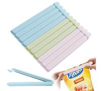 10 Pcs Large FoodClip 20cm Long Sturdy Plastic Bag Clips for Reusable Colorful Freezer Snacks, Coffee, Home, Kitchen, Travel, Camping