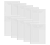 10 Pcs Large Stamp & Die Storage Pockets Resealable Clear Plastic Seal Bags Storage Case for Cutting Dies Stencil Album Stamp Crafts for DIY Scrapbooking Paper Card Craft Cutting Dies Storage