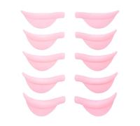 10 Pcs Lash Lift Pads,Lash Lift Shields Silicone Lift Pads for Eyelash Tool Perm Easy to Clean,Reusable Soft Lash Lifting Rods XS/S/M//L/XLSoft, and Comfortable,Cruelty-Free,for Eye Curlers (Pink)