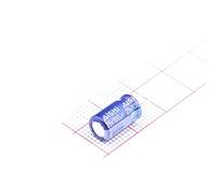 10 Pcs Lead Type Aluminum Electrolytic Capacitor 100uF 25V Radial 6.3x11mm Electronic devices