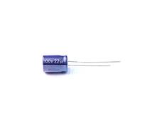 10 Pcs Leaded Aluminum Electrolytic Capacitor 22uF 100V Radial 8x12mm AMNzOgOdL