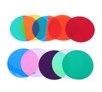 10 Pcs Lighting Gels Pvc Colour Film Filters for Tube Lights
