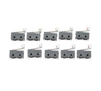 10 Pcs Limit Switch Roller Lever Arm SPDT Snap Action LOT 3Pin With Roller