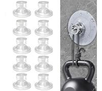 10 Pcs Limpets for Caravan Awnings, Motorhome Limpets, Suction Cups with Screws, High Grip Suction Cups for Caravan, Campervan, Van Side Fixing, Suction Pads Kit for Canopy, Hanging Organiser(4.7cm)