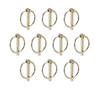 10 Pcs Linch Pins, Metal Lock Cotter Pins Fasteners for Trailers Tractors Mechanical, 6mm x 45mm
