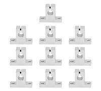 10 Pcs Linear Motion Rail Guide Support, Aluminum Alloy High Load Capacity Bracket for 3D Printer Engraving Machine XYZ Module, Smooth Linear Shaft Support with Precision