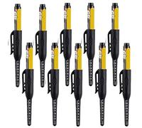 10 Pcs Long Nib Marker Pen, Deep Reach Marker Pens, Deep Hole Marker, 45mm Extra-Length Tip for Marking, Multi-Purpose Deeps Hole Markers Pens Carpenter Ink Pen for Carpenter, Metal Wood Marking