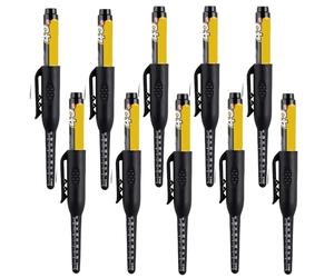 10 Pcs Long Nib Marker Pen, Deep Reach Marker Pens, Deep Hole Marker, 45mm Extra-Length Tip for Marking, Multi-Purpose Deeps Hole Markers Pens Carpenter Ink Pen for Carpenter, Metal Wood Marking