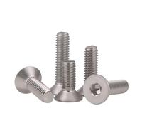10 Pcs/lot Hexagon Hex Socket Countersunk Screw Flat Head Allen Bolts M2 M3 M4 M5 M6 M8 M10 M12 M16 304 Stainless Steel DIN7991(18mm x10pcs,M10)