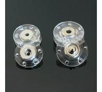 10 pcs/lot Invisible Transparent Resin snap Buttons Round snap Button for Cardigan Overcoat Handbags repairing-Transparent-21 mm