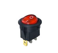 10 pcs/lot KCD 23mm Lamp 3 Pin copper 250V 6A Boat Switch Round Switch SPST Snap-in ON/OFF LED Rocker Switch with Light IDGTTLDF