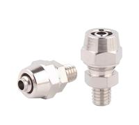 10 PCS/LOT M5-M22 Metric Male 4 6 8 10 12mm Pneumatic Air Quick Twist Lock To Connect Fitting Straight Nickel Plated Brass(PC 4-M6x1)