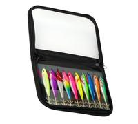 10 PCS Luminous Squid Jig Hooks Fishing Lures Baits Hard Artificial Shrimp Hooks Hard Night Fishing Squid Jig Baits Night Fishing Lures