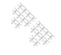 10 Pcs M Type Industrial Grating Saddle Clips for Deck Grating Metal | Double Saddle, Textured Surface Profile, Fast Removal and Reinstallation, for Factory Platforms and Grate Panels