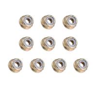 10 Pcs M10x1.25 Left Hand Thread Collar Nut, Universal Blade Nut Replacement for String Trimmer Brush Cutter Gear Head Accessories