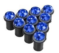 10 PCS M5 Windscreen Windshield Wind Spoiler Bolts For Z250 300 400 650 750 800 900 1000 1000SX 900RS For ER6N(Blu)