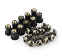 10 Pcs M5x16 Screws Bolts Compatible with Motorcycle Windscreen Deflector Compatible With CBR600RR CBR1000RR CBR1100XX CBR600 F3 F4 F4I Models(Steel Titanium)
