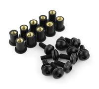 10 Pcs M5x16 Screws Bolts Compatible with Motorcycle Windscreen Deflector Compatible With CBR600RR CBR1000RR CBR1100XX CBR600 F3 F4 F4I Models(Steel Black)