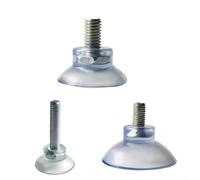 10 Pcs M8 Clear Nut Suction CupsPad Suckers for Glass, Wall Convenient and (50mm)